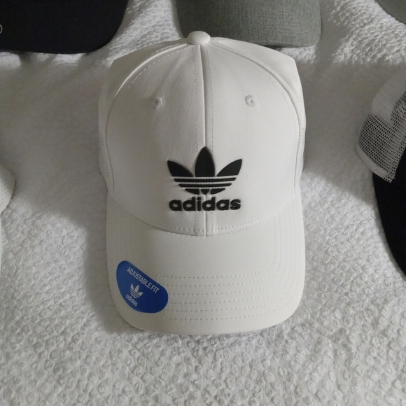 Adidas White Mens Adjustable Hat - Picture 1 of 1